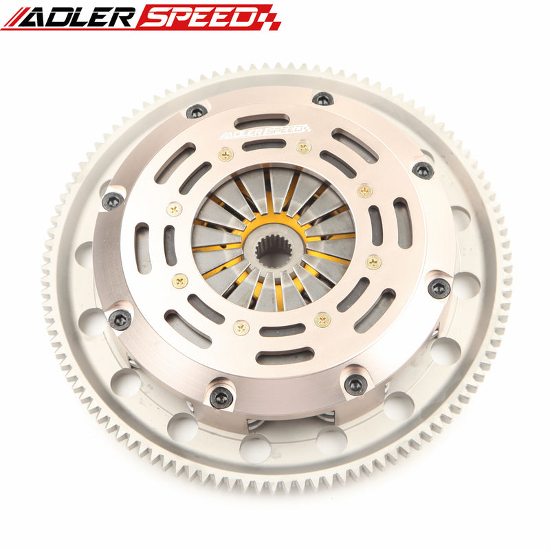 ADLERSPEED Racing /Street Twin Disc Clutch For 89-91 CIVIC CRX 1.5L 1.6L D15 D16