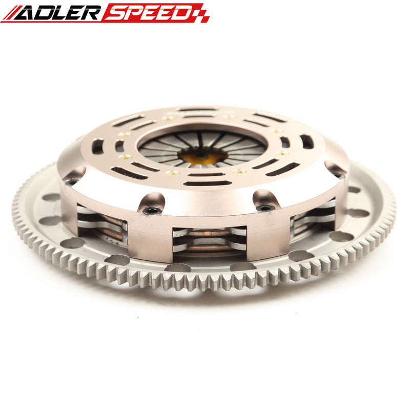ADLERSPEED Racing /Street Twin Disc Clutch For 89-91 CIVIC CRX 1.5L 1.6L D15 D16
