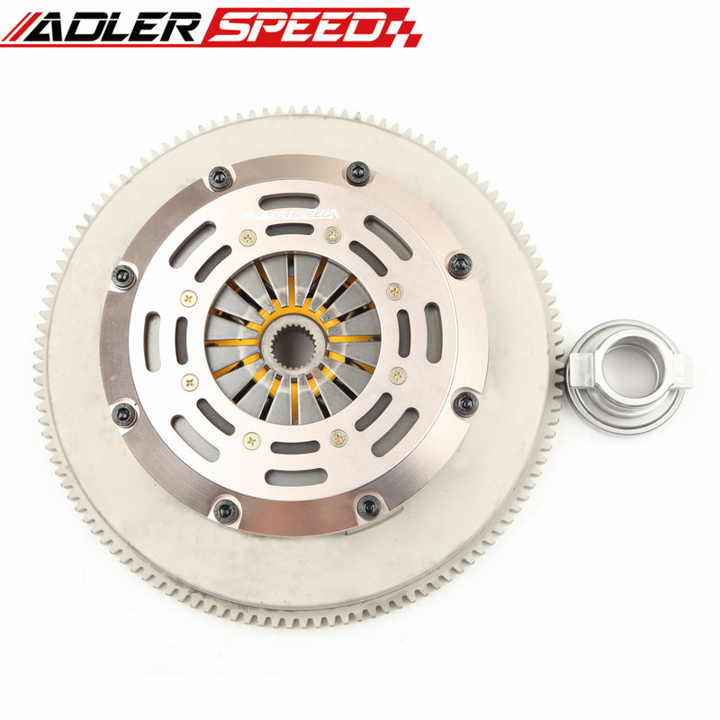 US SHIP ! ADLERSPEED Sprung Clutch Twin Disc Kit & Flywheel Standard For 89-93 SKYLINE GTR 2.6L RB26DETT BNR