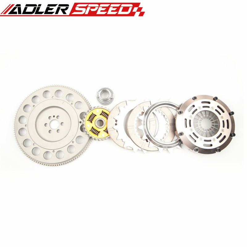 ADLERSPEED Twin Disc Clutch Kit For Nissan Skyline RB20DET RB25DET RWD 5-SPEED