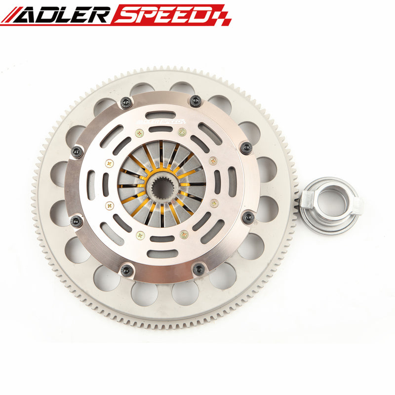 ADLERSPEED Twin Disc Clutch Kit For Nissan Skyline RB20DET RB25DET RWD 5-SPEED
