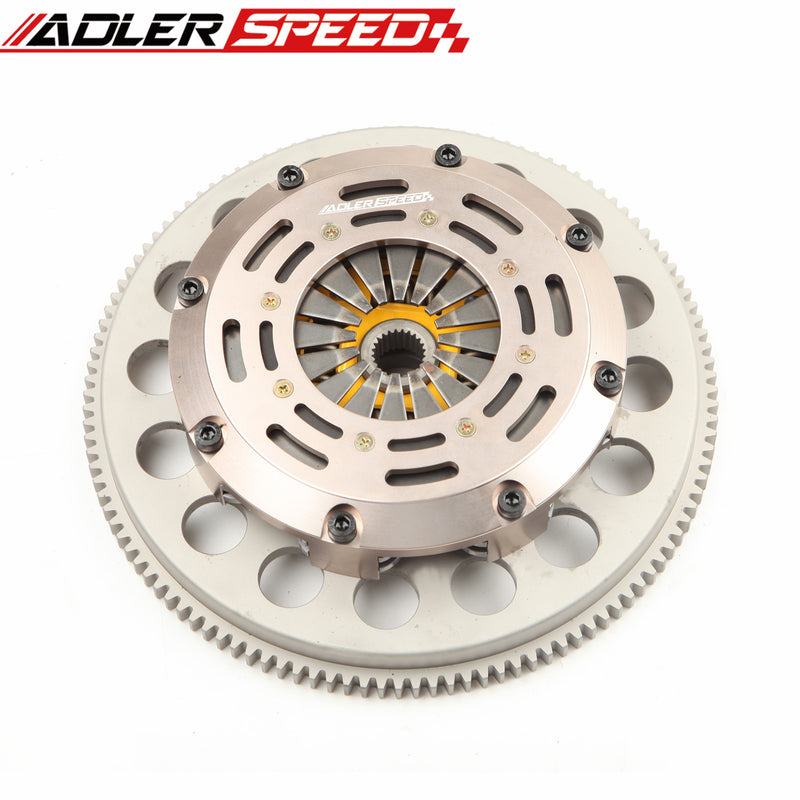ADLERSPEED Twin Disc Clutch Kit For Nissan Skyline RB20DET RB25DET RWD 5-SPEED