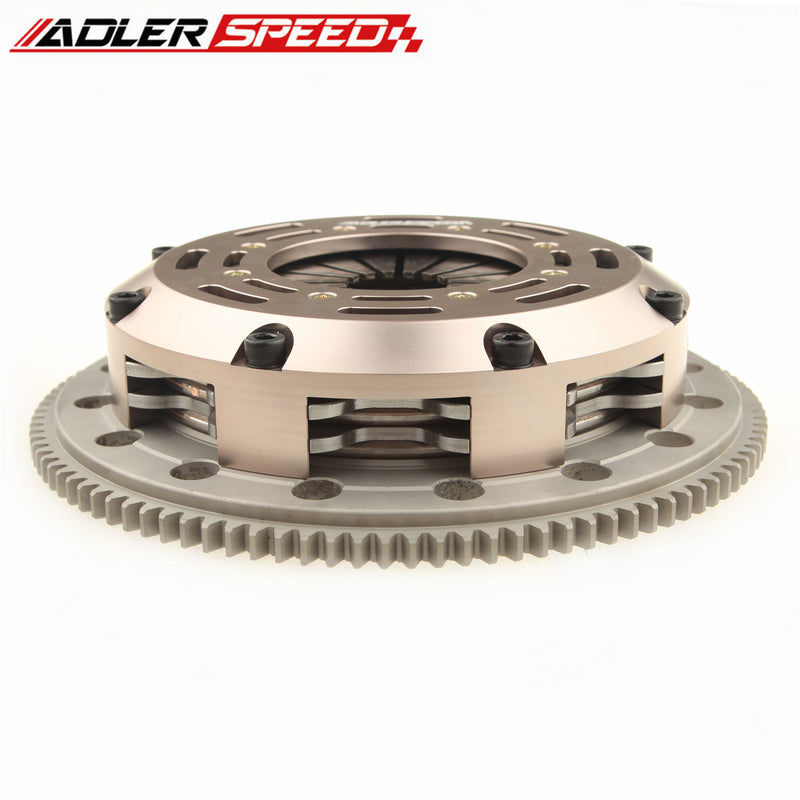 ADLERSPEED SPRUNG TWIN DISC CLUTCH KIT FOR ECLIPSE TALON TSi LASER RS 4G63 TURBO