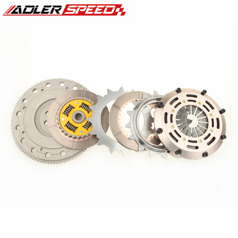 ADLERSPEED SPRUNG TWIN DISC CLUTCH KIT FOR ECLIPSE TALON TSi LASER RS 4G63 TURBO