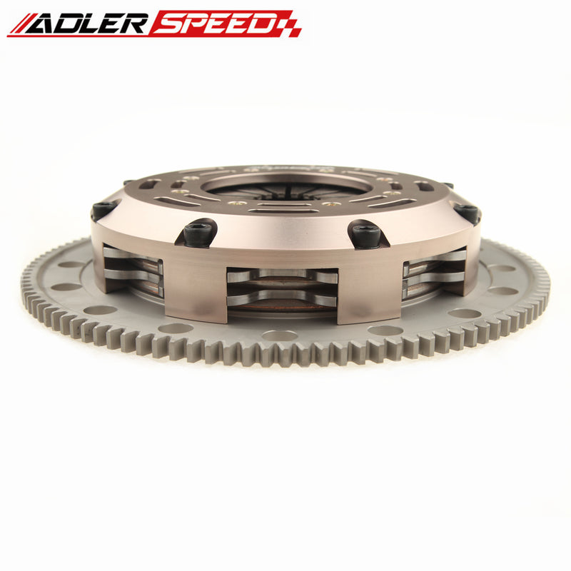 US SHIP ADLERSPEED Sprung Twin Disc Clutch Kit For ACURA INTEGRA B18 B20 B16 Medium WT
