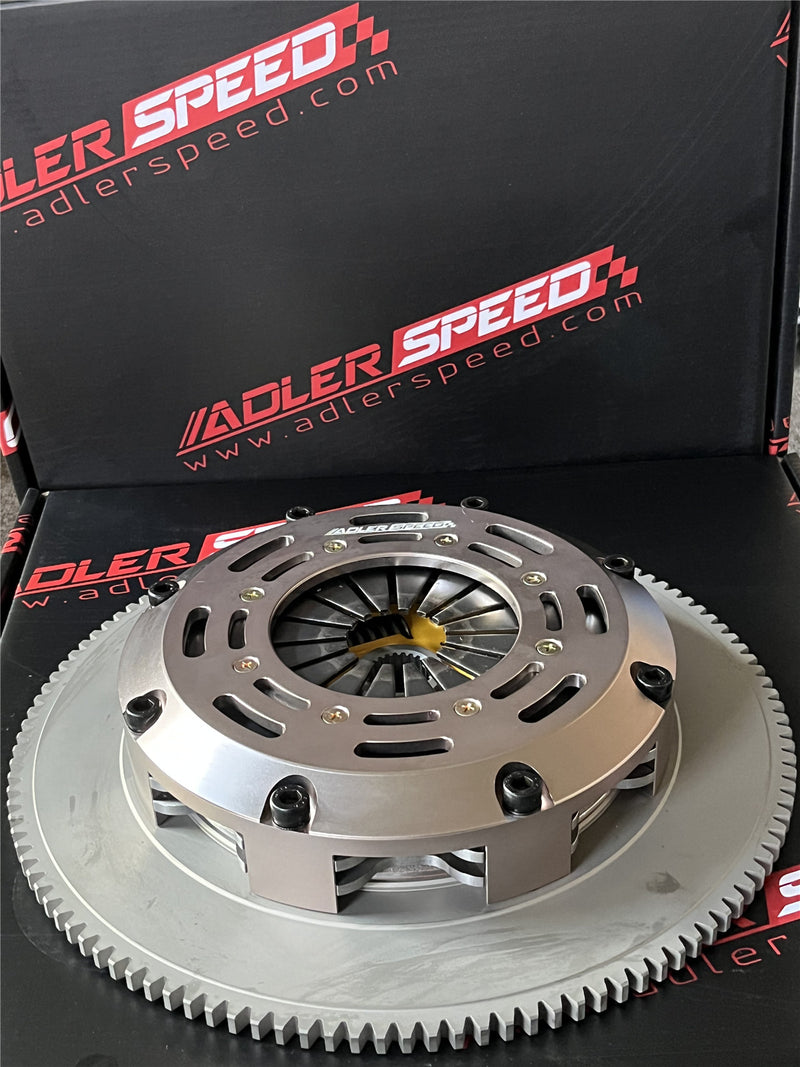 ADLERSPEED Sprung Clutch Twin Disc For HONDA CIVIC Si K20 K24 ACURA RSX TSX