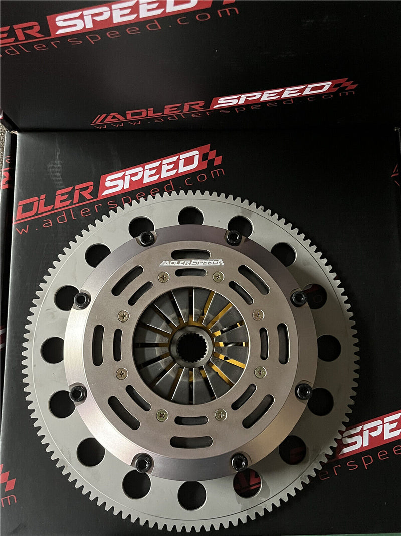 US SHIP ! ADLERSPEED Sprung Clutch Twin Disc Medium For HONDA CIVIC Si K20 K24 ACURA RSX