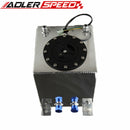 ADLER SPEED Universal Lightweight Aluminum 5 Gallon/20L Fuel Cell Tank &GM Sender Unit &Foam