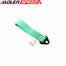 High Strenght Racing Tow Strap Set For Front/ Rear Bumper Hook Truck/ SUV Black /Red/Silver/Blue/Green