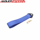 High Strenght Racing Tow Strap Set For Front/ Rear Bumper Hook Truck/ SUV Black /Red/Silver/Blue/Green