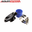3.5" Universal Velocity Stack For Cold/Ram Engine Air Intake/Turbo Horn Black