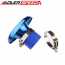 UNIVERSAL 3" BLUE VELOCITY STACK FOR COLD/RAM ENGINE AIR INTAKE/TURBO HORN