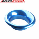 ADLERSPEED 5" Inch Blue Short Ram Cold Air Intake Turbo Horn Velocity Stack Adapter