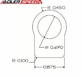 Universal Fuel Rail Raw Extrusion Dash 8 500mm Length (1.64 Feet) Aluminum