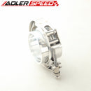 US SHIP ! 3'' Turbo Pipe Stainless Steel Quick Release V-Band Clamp + Aluminum Flanges Kit