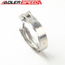 US SHIP ! Stainless Steel Quick Release V-Band Clamp + 2.5" inch Aluminum Flange w/O-ring