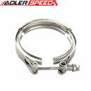 USA 4'' V-Band Flange & Clamp Kit For Turbo Exhaust Downpipes Mild Steel Flange