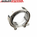 1.5"/2"/2.5"/2.75"/3"/3.5"/4" Self Aligning Male/Female V-Band Vband Clamp CNC Mild Steel Flange Kit