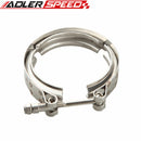 1.5"/2"/2.5"/2.75"/3"/3.5"/4" Self Aligning Male/Female V-Band Vband Clamp CNC Mild Steel Flange Kit