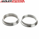 1.5"/2"/2.5"/2.75"/3"/3.5"/4" Self Aligning Male/Female V-Band Vband Clamp CNC Mild Steel Flange Kit