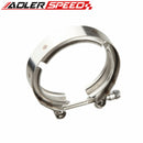1.5"/1.75"/2"/ 2.5" /2.75"/3" /3.5"/4" Self Aligning Male/Female V-Band Vband Clamp CNC Stainless Steel Flange Kit