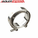 1.5"/1.75"/2"/ 2.5" /2.75"/3" /3.5"/4" Self Aligning Male/Female V-Band Vband Clamp CNC Stainless Steel Flange Kit