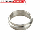 1.5"/1.75"/2"/ 2.5" /2.75"/3" /3.5"/4" Self Aligning Male/Female V-Band Vband Clamp CNC Stainless Steel Flange Kit