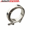 1.5"/1.75"/2"/ 2.5" /2.75"/3" /3.5"/4" Self Aligning Male/Female V-Band Vband Clamp CNC Stainless Steel Flange Kit