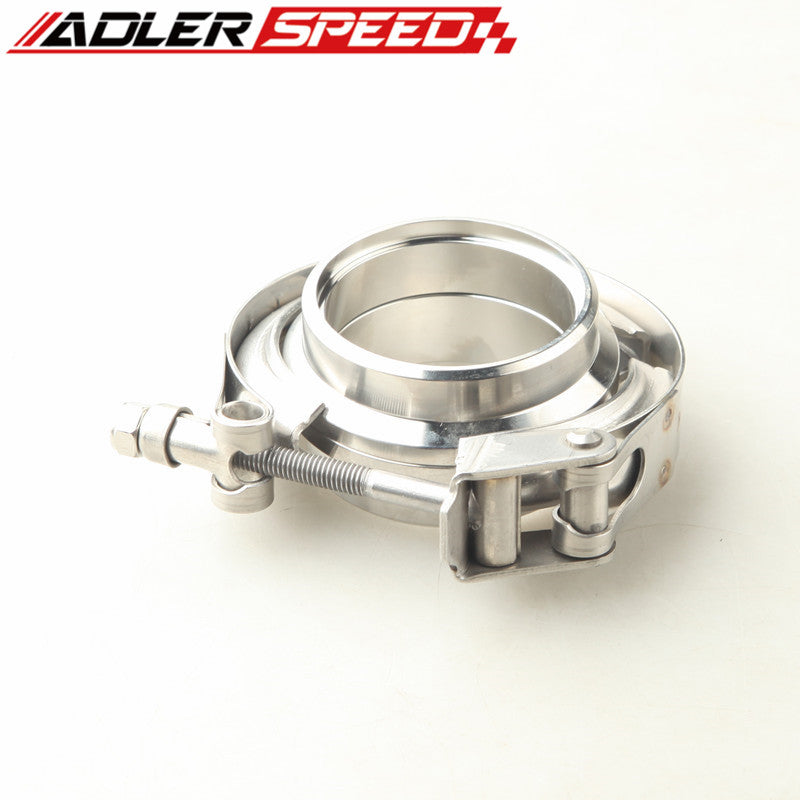SS Quick Release V-Band Clamp + 1.5" /1.75"/2"/2.25"/2.5"/2.75"/3" Mild Steel Male/Female Flange Turbo Exhaust