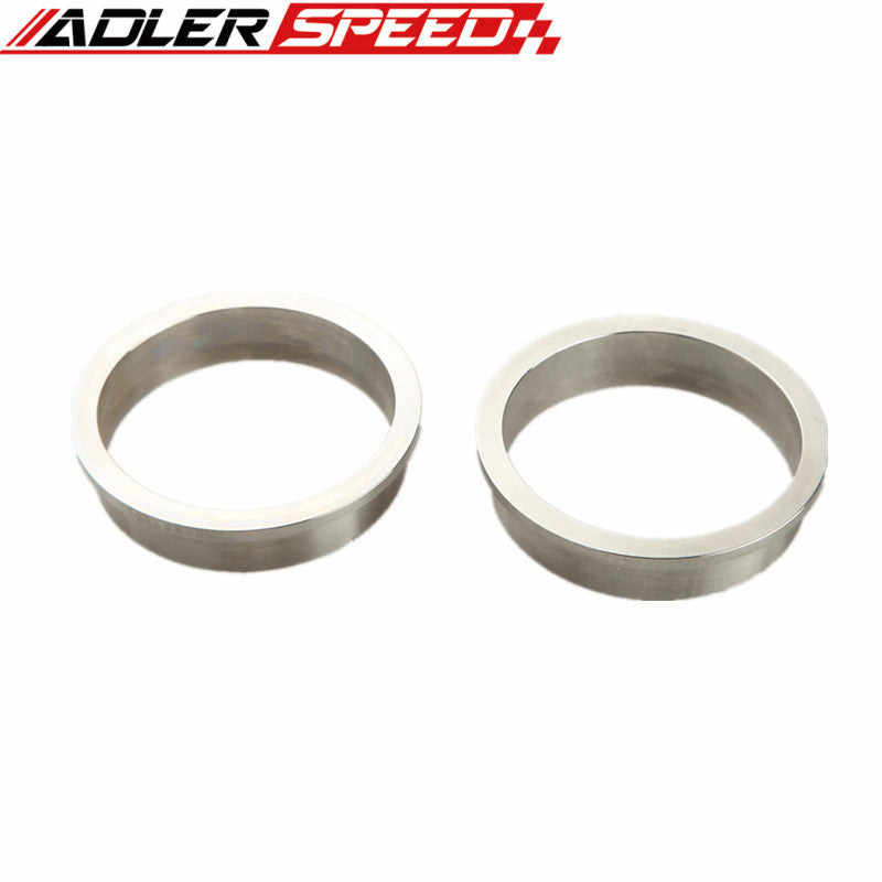 1.5"/1.75"/2" /2.25"/2.5"/2.75"/3"/3.5"/4" V-Band Vband Clamp CNC Stainless Steel Flange Flanges Kit Turbo Downpipes