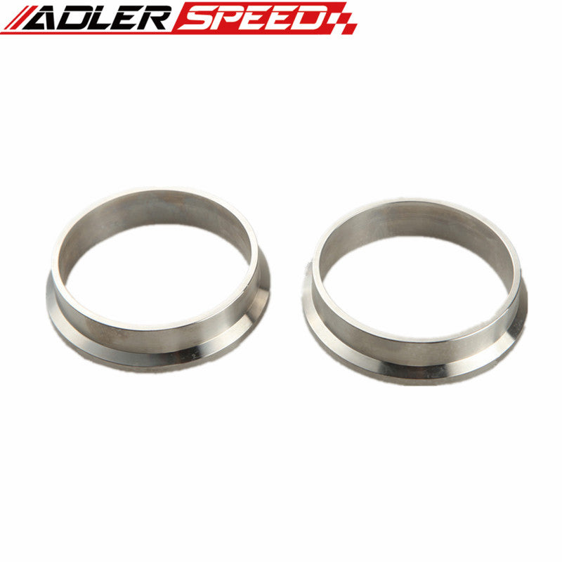 1.5"/1.75"/2" /2.25"/2.5"/2.75"/3"/3.5"/4" V-Band Vband Clamp CNC Stainless Steel Flange Flanges Kit Turbo Downpipes