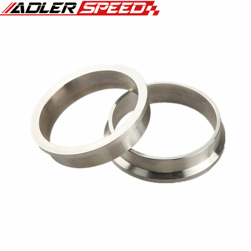 1.5"/1.75"/2" /2.25"/2.5"/2.75"/3"/3.5"/4" V-Band Vband Clamp CNC Stainless Steel Flange Flanges Kit Turbo Downpipes