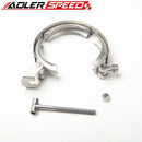 Stainless Steel Turbo Exhaust Quick Release V-Band Clamp + 1.5"/1.75"/2"/2.25"/2.5"/2.75"/3"  Flange Kit