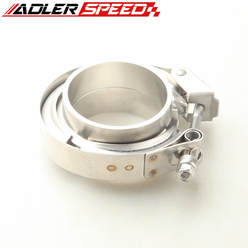 1.5''/2"/2.25"/2.5”2.75“/3“ T304 SS Quick Release V-Band Clamp & Mild Steel Flanges Turbo Exhaust Pipe