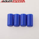 4PCS 28mm 1.1" Silicone Blanking Cap Intake Vacuum Hose End Bung Plug Caps Black/Blue