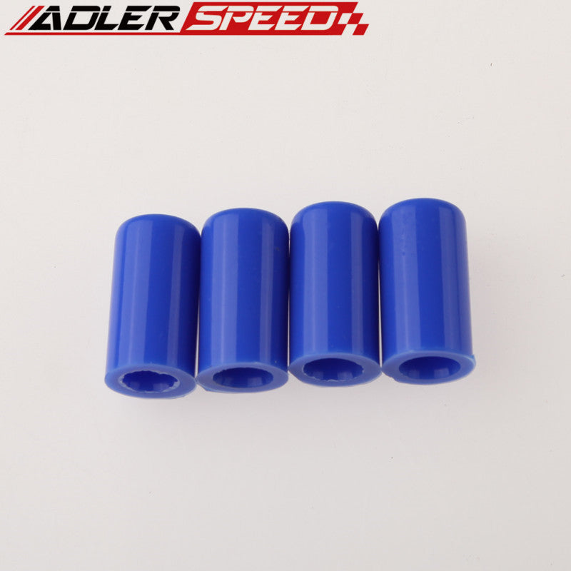 4PCS 28mm 1.1" Silicone Blanking Cap Intake Vacuum Hose End Bung Plug Caps Black/Blue