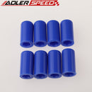 8pcs 4mm 5/32" / 19mm 3/4"/ 10mm 3/8"Silicone Blanking Cap Intake Vacuum Hose End Bung Plug Silicon Cap Black/Blue/Red