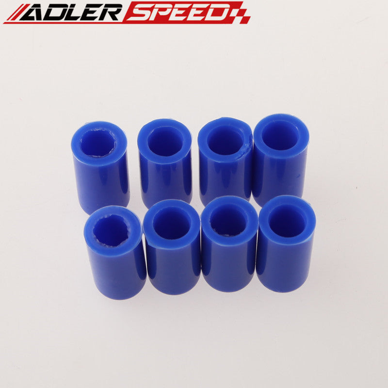 8pcs 4mm 5/32" / 19mm 3/4"/ 10mm 3/8"Silicone Blanking Cap Intake Vacuum Hose End Bung Plug Silicon Cap Black/Blue/Red