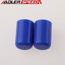 2PCS 28mm 1.1"Silicone Blanking Cap Intake Vacuum Hose End Bung Plug Silicon Cap Blue