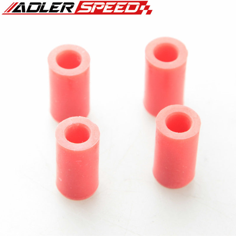 4PCS 25mm 0.99" Silicone Blanking Cap Intake Vacuum Hose End Bung Plug Cap Black/Red