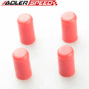 4PCS 25mm 0.99" Silicone Blanking Cap Intake Vacuum Hose End Bung Plug Cap Black/Red