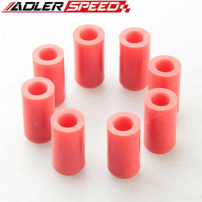 8pcs 4mm 5/32" / 19mm 3/4"/ 10mm 3/8"Silicone Blanking Cap Intake Vacuum Hose End Bung Plug Silicon Cap Black/Blue/Red