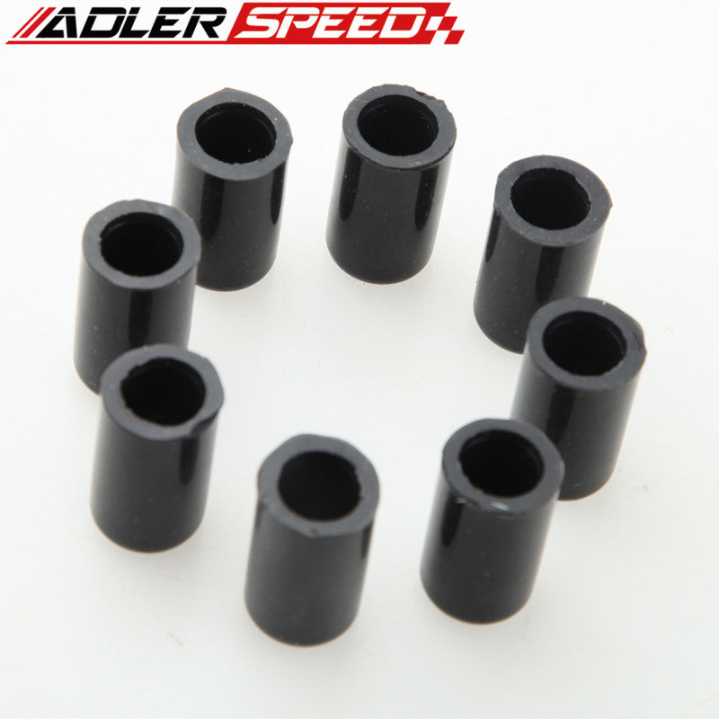 8pcs 4mm 5/32" / 19mm 3/4"/ 10mm 3/8"Silicone Blanking Cap Intake Vacuum Hose End Bung Plug Silicon Cap Black/Blue/Red