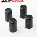 4PCS 25mm 0.99" Silicone Blanking Cap Intake Vacuum Hose End Bung Plug Cap Black/Red