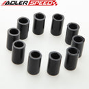 10PC 8mm /10mm/19mm Silicone Blanking Cap Intake Vacuum Hose End Bung Blk/Blu