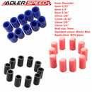 10PC 8mm /10mm/19mm Silicone Blanking Cap Intake Vacuum Hose End Bung Blk/Blu
