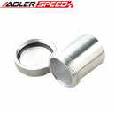 Silver  1.5" ID Aluminium Alloy Weld On Filler Neck & Cap Dry Sump ,Fuel Tank