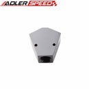 1/2'' Inlet 3/8'' Outlet Female Y-Block Fitting With 1/2" NPT Gauge Port Aluminum